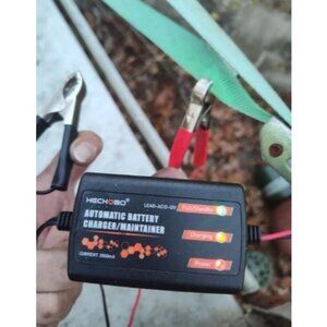 12v 2A Battery charger, Trickle Charger for lawn mower battery, motorcycle, car